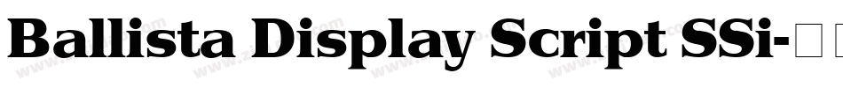 Ballista Display Script SSi字体转换